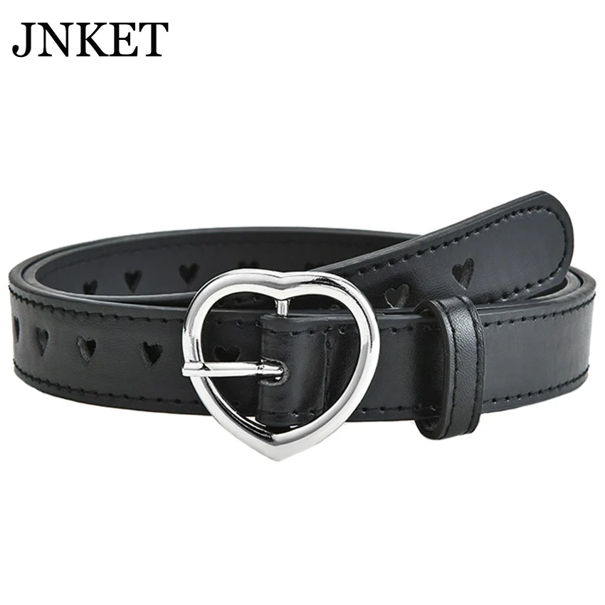 

JNKET New Fashion Children Belt Peach Heart Belt PU Leather Belt Pin Buckle Waist Belt Leisure Cinturon Jeans Waistband