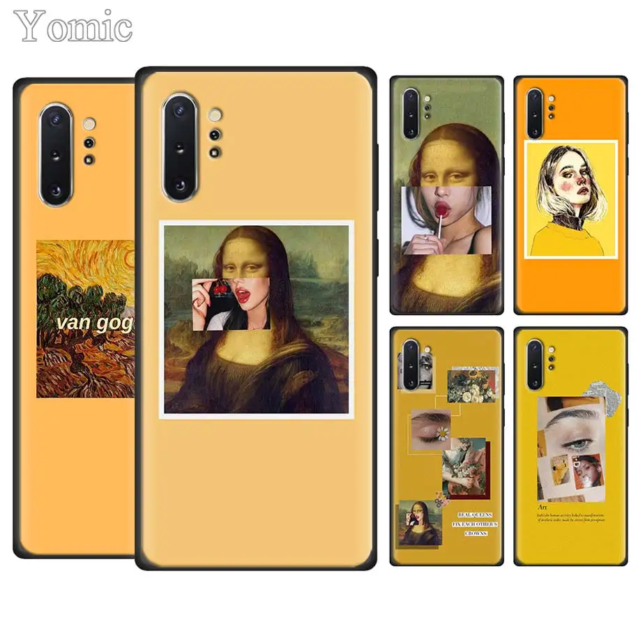 

Van Gogh Mona Lisa David Aesthetic Art Phone Cases for Samsung Galaxy Note 10 10 Plus (5G) Note 8 9 S10e S8 S9 S10 Plus S7 Soft
