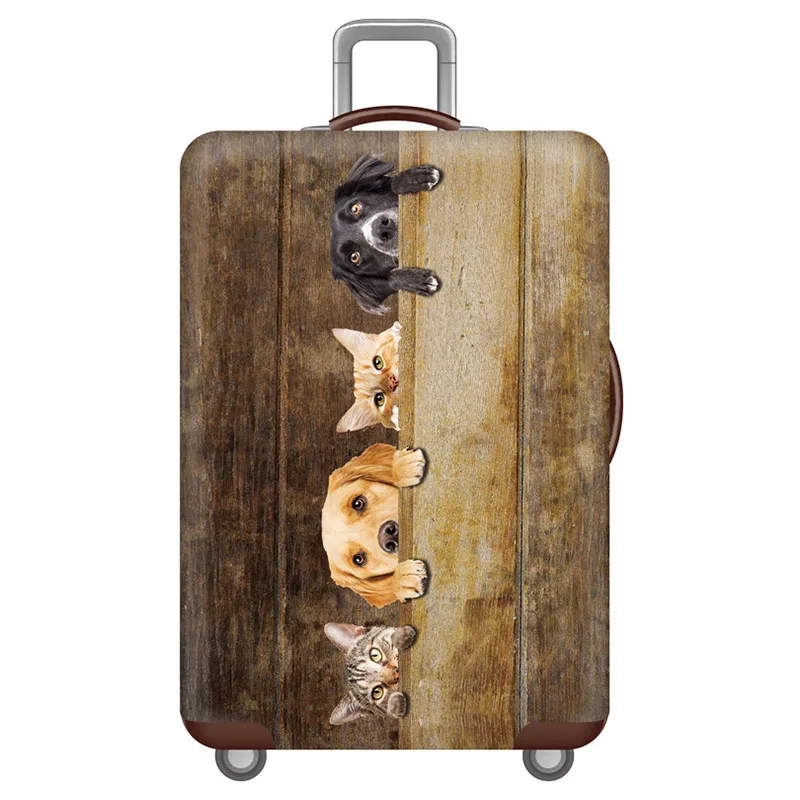 K Luggage cover Утолщенная Крышка для багажа, эластичный чехол для тележки, защитный чехол для 18-32 дюймов, чехол для костюма, аксессуары для путешествий - Цвет: K Luggage cover