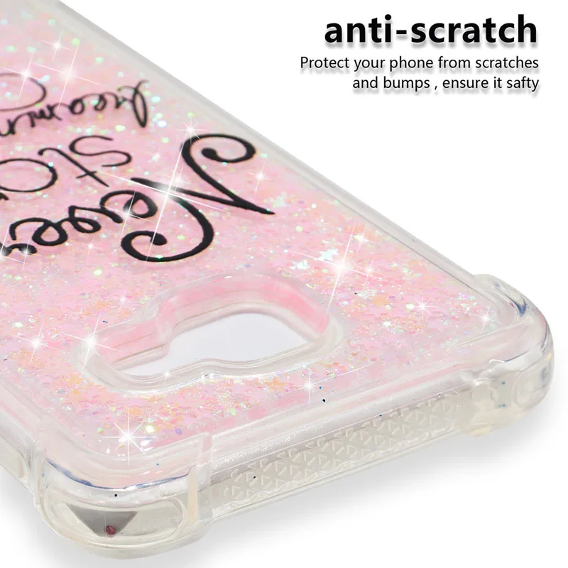 Soft Silicone Bumper Case for Samsung Galaxy A3 A5 A36 A56 Glitter Dynamic Liquid Cute Fitted Cover SM-A310F/DS SM-A510F/DS