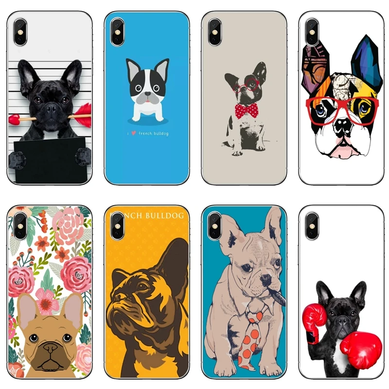 

Transparent phone case French Bulldog Boston Terrier For Xiaomi Redmi Note 7 6 6A 5A 4 4A 3 pro S2 5 plus 4x Pocophone F1