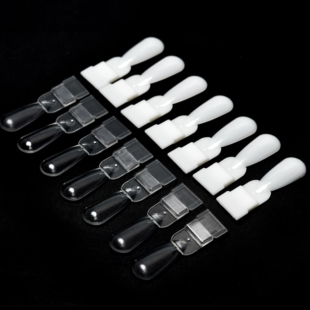 36pcs Detachable False Nail Tips Nature Clear Finger Full Card Art Display Practice Acrylic UV Gel Polish Showing Shelf | Красота и