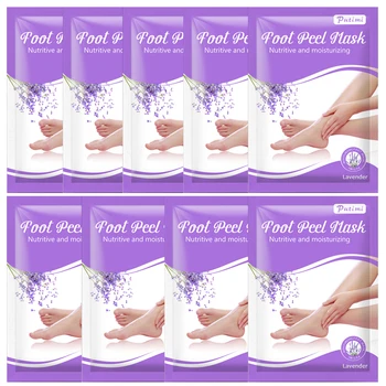 

9Packs PUTIMI Peeling Foot Mask for Legs Exfoliating Feet Mask Spa Socks for Pedicure Socks Anti Crack Heels Remove Dead Skin