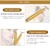 Энергия 24K Gold T Beauty Bar Facial Roller Pulse Укрепляющий Массажер Антивозрастная обработка морщин Лица Для похудения Морщинная палочка