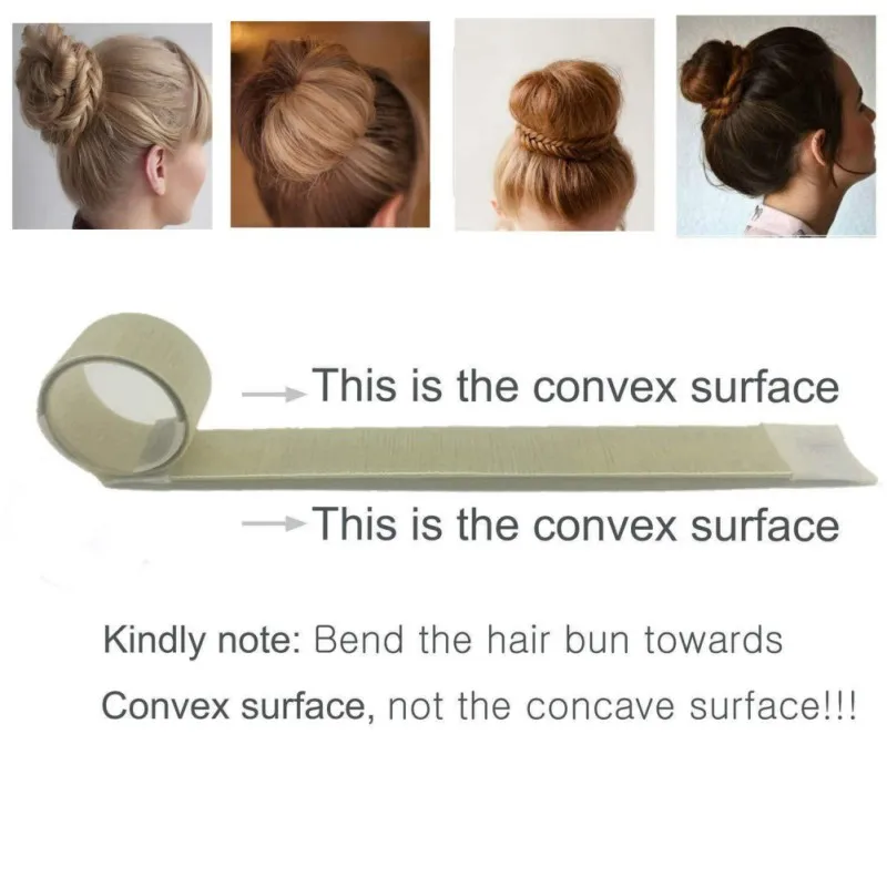 5Colors Women's Hair Bun Maker French Twist Hair Fold Wrap Snap Fashion Hair Band Accessory DIY Hair Styling