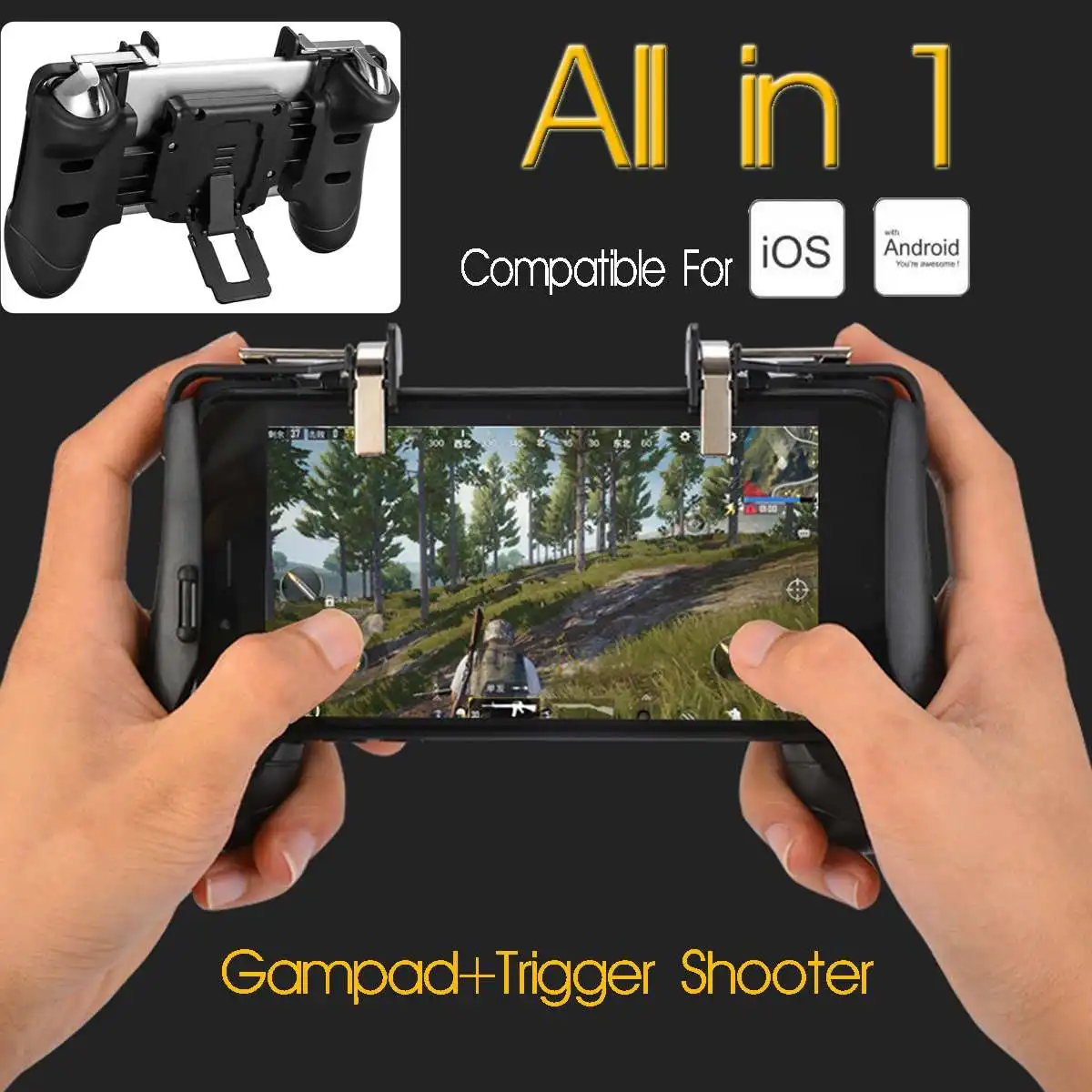  For PUBG Gamepad Joystick Holder Smart Phone Gaming Trigger Button Aim Key L1 R1 Shooter Controller