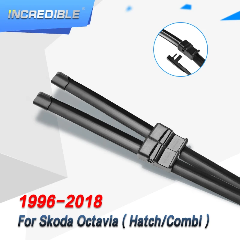 Невероятные щетки стеклоочистителя для Skoda Octavia Combi хэтчбек Mk1 Mk2 Mk3 Fit крюк/боковой штырь/кнопка руки