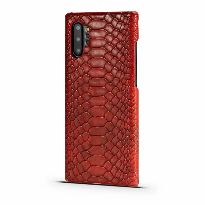 Кожаные чехлы из змеиной кожи для телефона или samsung Galaxy Note 10 Plus S10 S9 Plus S10E противоударный жесткий чехол для samsung Note 10 8 9