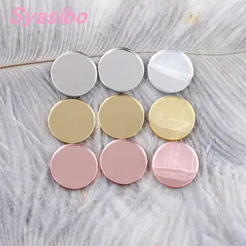 

10mm 12mm/ 16mm /18mm /20mm/25mm Acrylic Circle For Stud Earring(no stud) Rose Mirror Circle Earrings Bulk Laser Cut -AC1046S