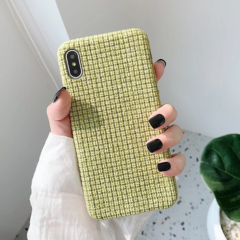 Зимние теплые плюшевые чехлы для телефонов iPhone 11Pro Max XR XS Max 7 8 Plus X модный противоударный сплошной цвет задняя крышка для iPhone 11