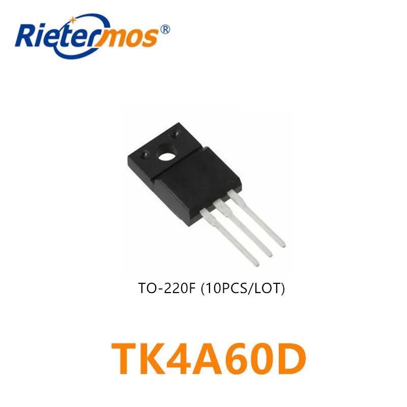 10 шт N-CHANNEL 4A60DA TK4A60DA TO220F | Электроника