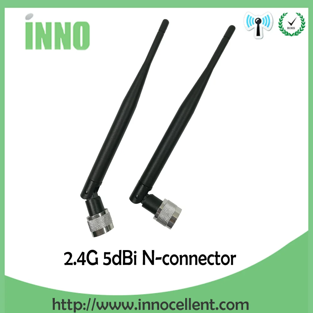 2 шт./лот 4 ГГц 5dBi Omni Wi-Fi антенна N папа для беспроводного маршрутизатора 45 см 4G IOT