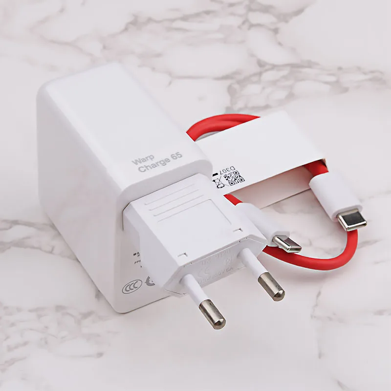 usb c 5v 3a Original OnePlus 8T Warp Charge 65 Power Adapter White EU US Warp Charger Type C To Type C Cable 65w One Plus 9 8 T 8 pro 7T quick charge usb c Chargers