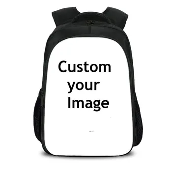 

16 inch Customize Your Logo Name Image Toddlers Backpack Cartoon Children School Bags Baby Kindergarten Backpack Kids Drop Ship