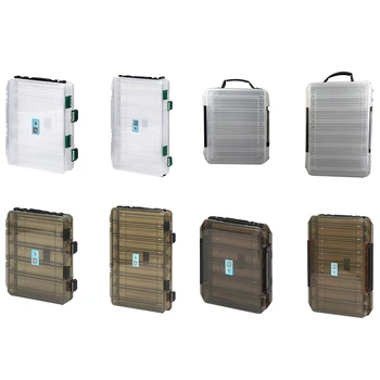 

Lure Storage Box Portable Dual Layer Design Fishing Tackle Organizer Bait Case Outdoor Fishing Supplies