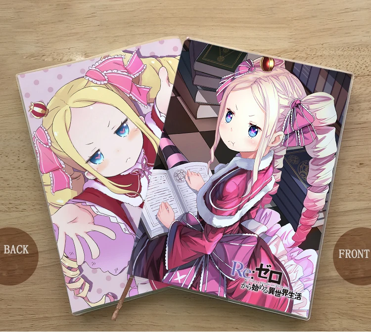 Аниме RE: ZERO жизнь в другой мир Беатрис студент тетрадь глаз protectionDiary блокнот
