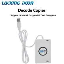 LUCKING DOOR 13,56 МГц M1 считыватель карт писатель rfid Копир Дубликатор NFC RFID считыватель смарт-карт писатель