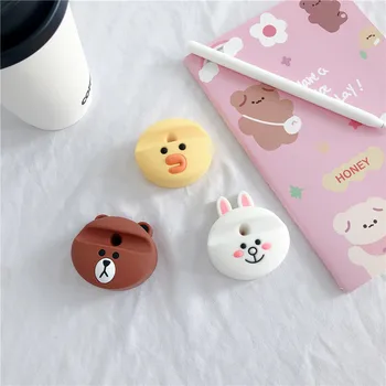 

lovely cartoon bear rabbit Silicone Pencil base For Apple Pencil 1 st 2 nd Generation Touch Pen Stylus base capacitive pen case