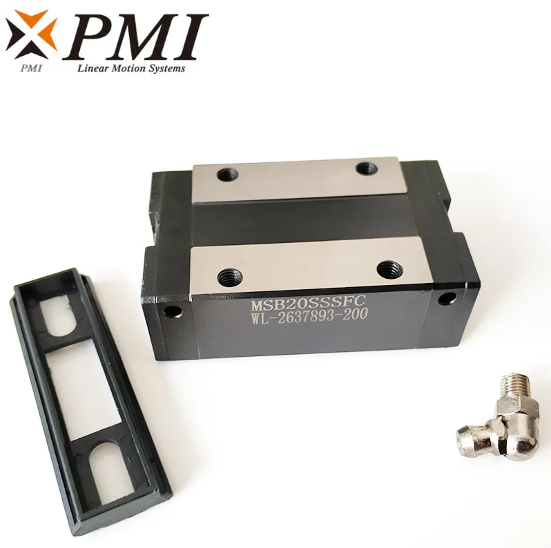 2 шт. Тайвань PMI MSB15S MSB20S MSB25S msb30s-n линейная направляющая ползунок каретки блок для CO2 лазерный станок ЧПУ маршрутизатор