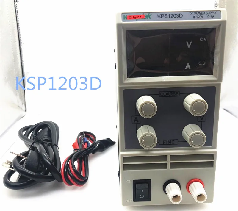 Wanptek KPS1203D регулируемый высокой точности двойной светодиодный Дисплей выключатель постоянного тока Питание 120V3A 110 V/220 V 0,1 V/0.01A