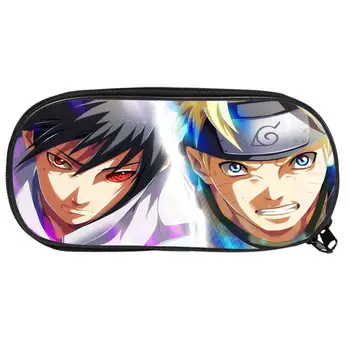 

children‘s pencil bag fashion Cartoon Anime naruto print zipper pencil bag multi-function single layer of stationery pen boxes