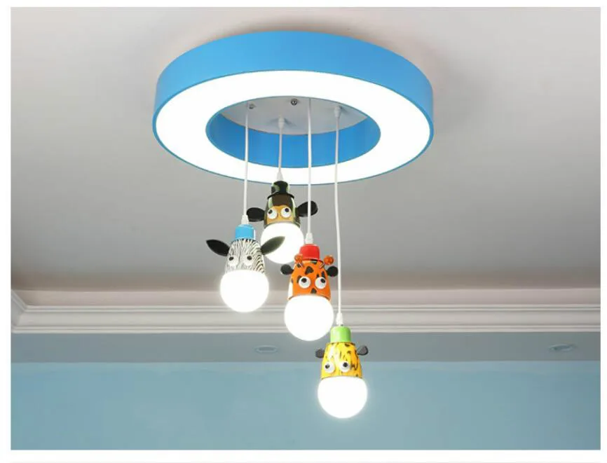 D55CM дети света Lampara Colgante pendente де Teto LED современный avize lampadario E27 AC Книги по искусству decora детей Спальня кулон