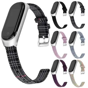 

Canvas Material Sport Watch Band For Xiaomi mi Band 3 4 Wriststrap Replacement Bracelet Strap For Xiaomi mi Band 3 band 4