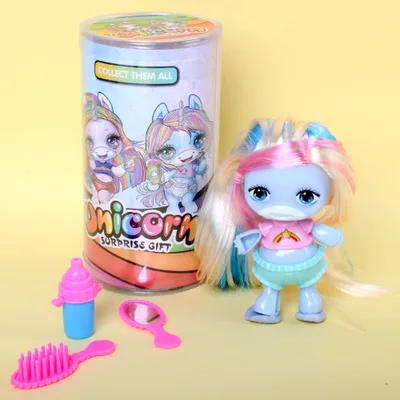 Poopsie Slime doll soft Stuffed Kawaii Unicorn rubber baby girl play house toy doll For Kids Gift toys