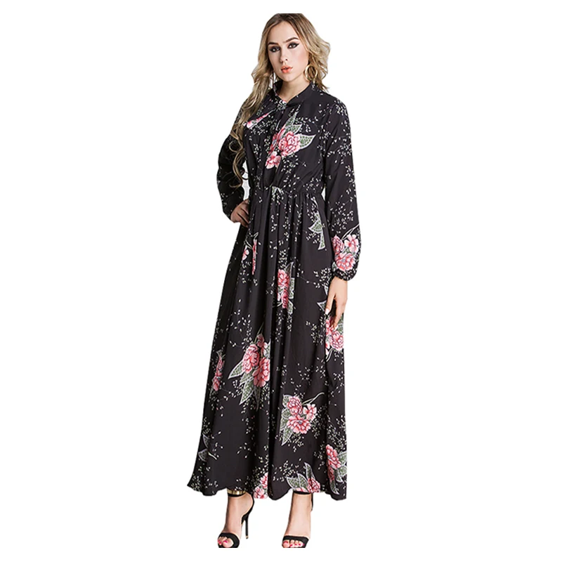 Дубайский мусульманский длинное платье женская мусульманская одежда abaya нарядное платье в арабском стиле Vestidos Plus Турция Макси хиджаб Caftan платье без рукавов турецкий