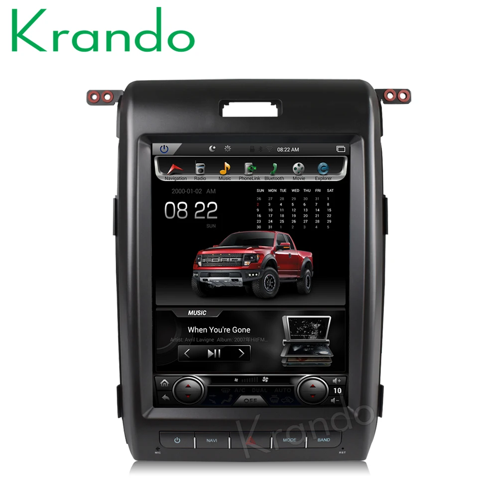 Автомагнитола Krando на платформе Android 8 1 с вертикальным экраном 12 дюйма в стиле tesla
