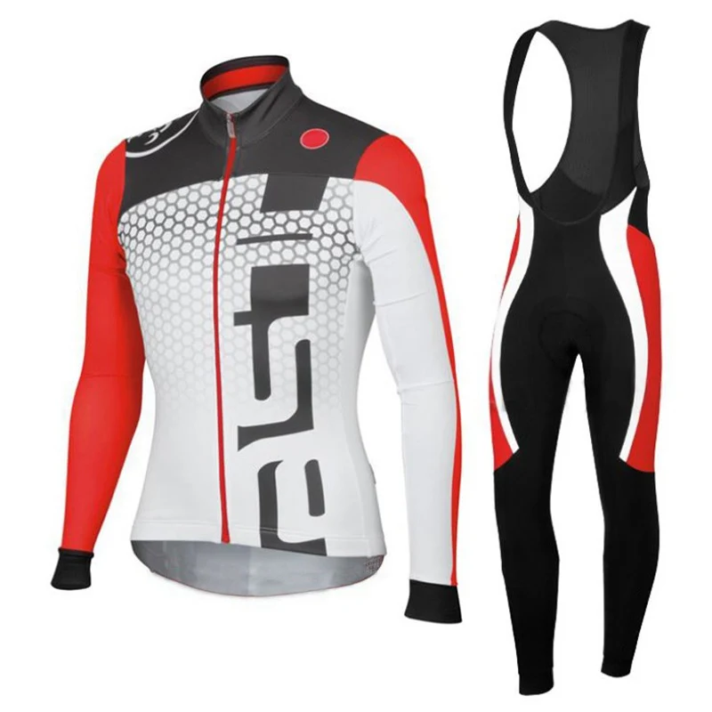 C4 Длинный рукав Велоспорт Джерси Набор мужская одежда roupa de ciclismo 9D ropa ciclismo hombre maillot ciclismo Велоспорт набор go pro - Цвет: C4