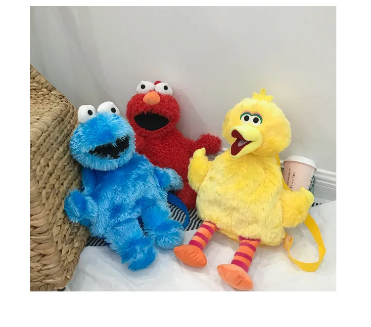 Japanese And Korean Style Cute Plush Cartoon Best Friend Backpack Students Versatile Trend Backpack Stuffed Toy Soft Girl Bag