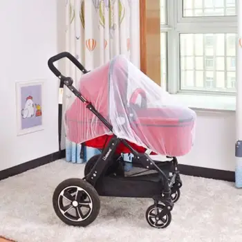 

Infants Baby Stroller Pushchair Cart Mosquito Insect Net Safe Mesh Buggy Crib Netting Baby Stroller Mosquito Net For Baby