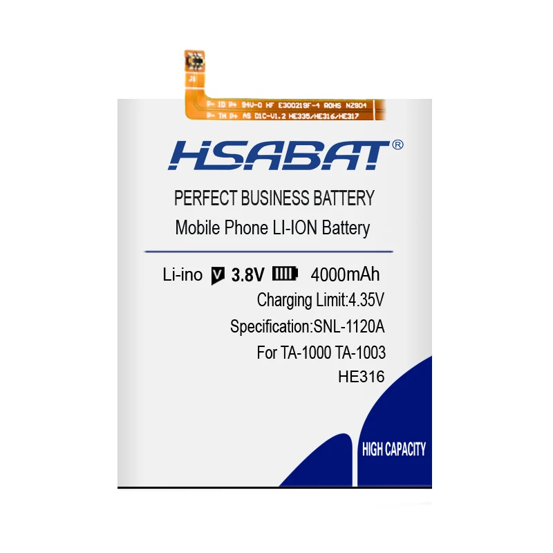 HSABAT 4000 мАч HE316 аккумулятор для Nokia 6 Nokia6 N6 TA-1033 TA-1039 TA-1003 TA-1000 TA-1021 TA-1025 TA