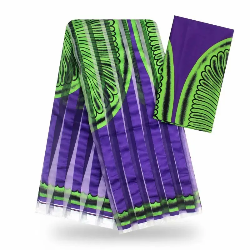Шелк воск материалы нигерийский шелк шифон ткань африканская ткань Анкара Высокое качество воск принты ткань YB02