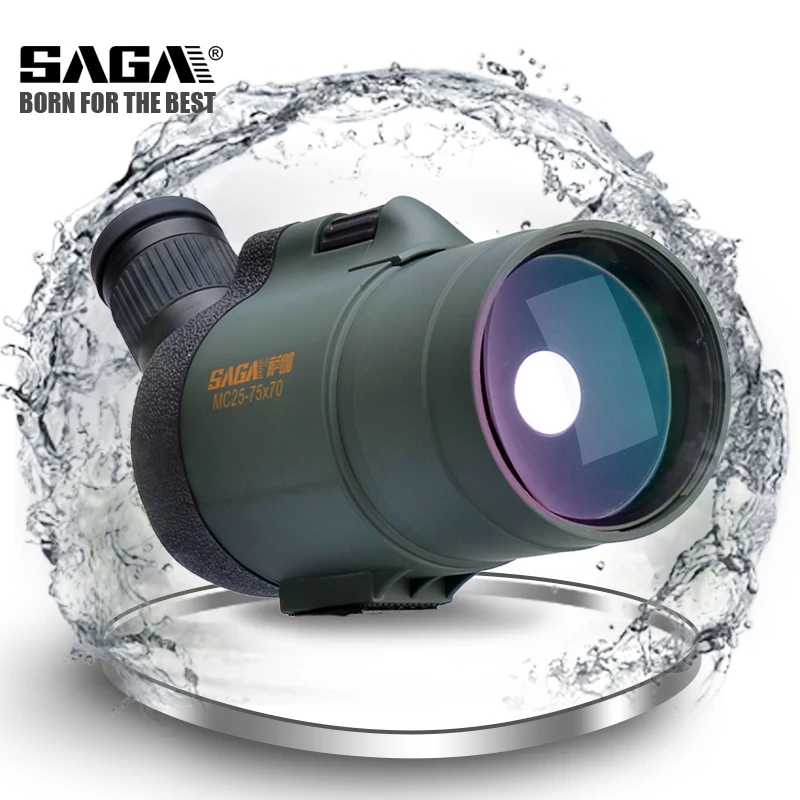 Spotting Scope MC25-75x70 Zoom Monocular Telescope High Power Waterproof Hunting Bird Watching Target