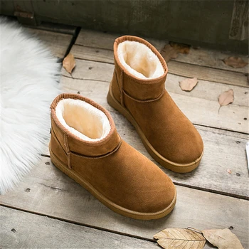 

Women Boots Ankle Boots for Womens Platform Female Girl Fur Boots Furry Snow Boots Winter Shoes