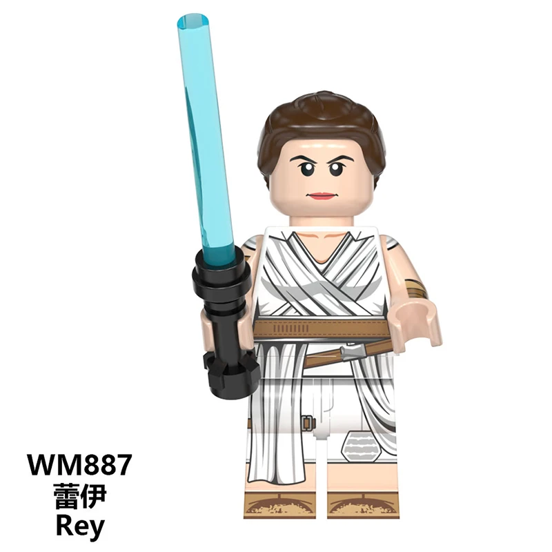 50 шт. Звездные войны Rey Kylo Dark Rey Baby Yoda Palpatine мандалорские фигурки строительные блоки игрушки подарки G0001 KT1034 WM6081 - Цвет: WM887 50pcs