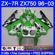 Средства ухода за кожей для KAWASAKI NINJA зеленый ZX750 ZX 7R 1997 1998 2003 11JK. 10 ZX 7 R 750 CC ZX-7R ZX7R 96 97 98 99 00 01 02 03 обтекатель