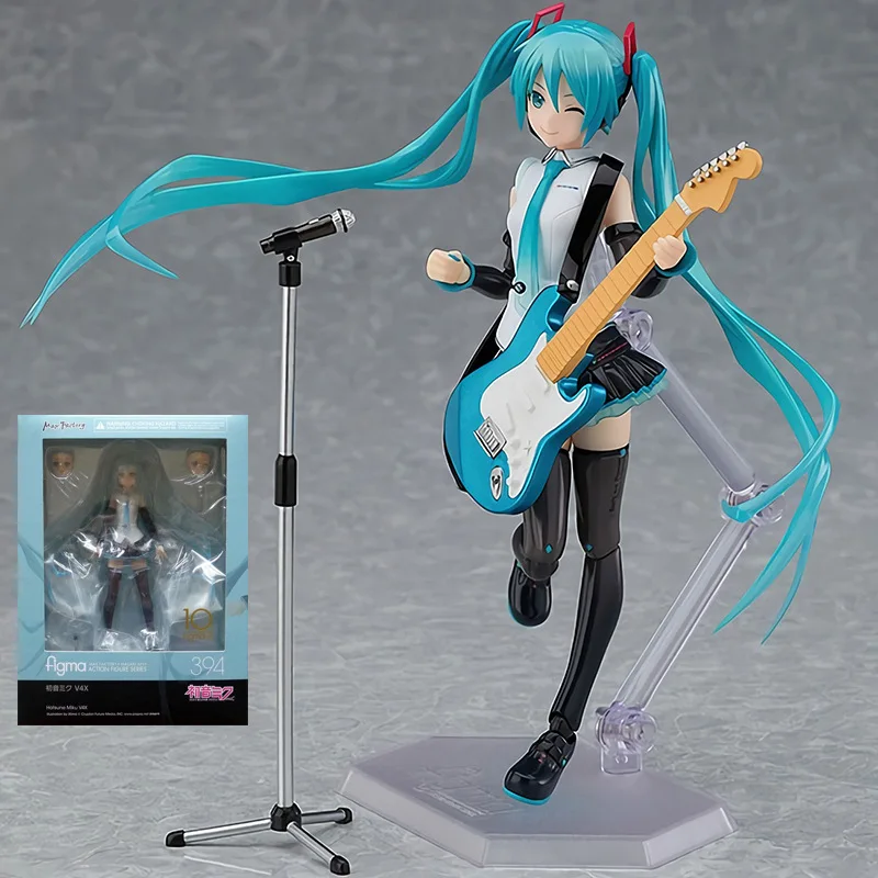 

Virtual Singer Miku Hatsune Miku Figma 394 # Hatsune V4X Mobile-Face Transplant Figurine Garage Kit