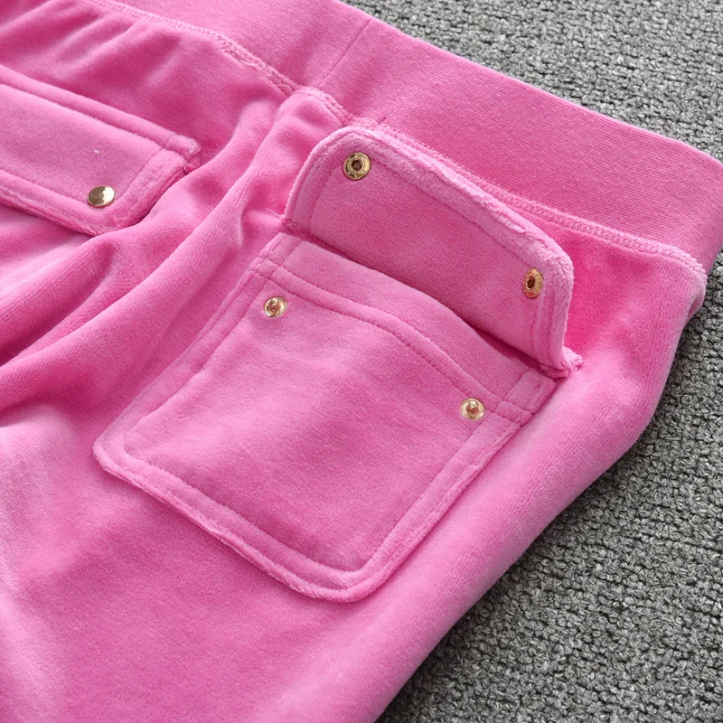 Women Tracksuit Velvet Sweatshirts And Sweatpants 2 Piece Sets Womens Outfits Casual Solid Sports Suit Jogger Workout Clothing 5