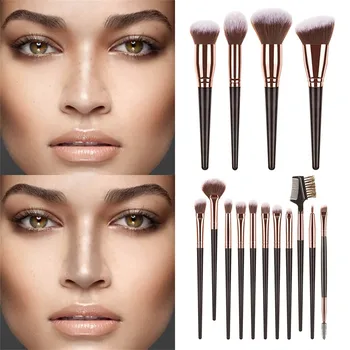 

15pcs Portable Makeup Brushes Set Eye Makeup Beauty Tools Eye Shadow Eyebrow Foundation Eyeliner Eyelash Lip