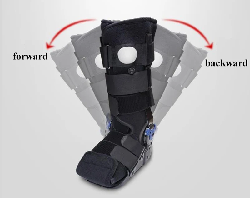 Balloon Achilles tendon boots with adjustable angle of shoelace winch chuck protector for leg ankle sprain