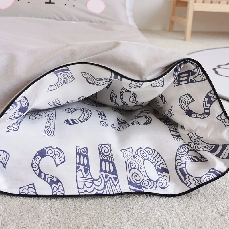 Детский спальный мешок, хлопковый детский спальный мешок, подушка для ...