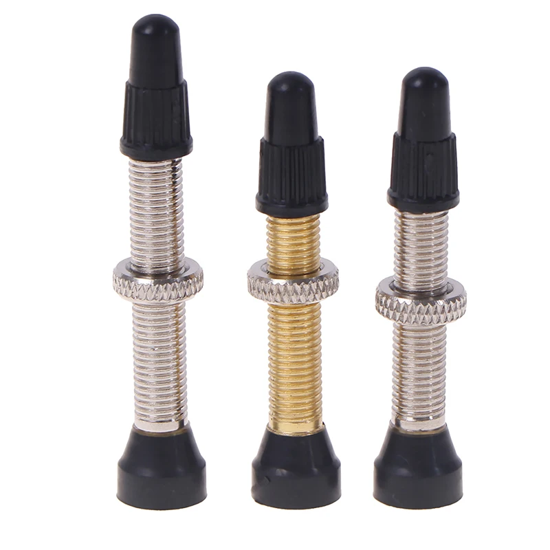 1pc Bicycle Tubeless Tire Presta Valve Brass Core Brass Stem W/ Alloy & Tool brass tubeless presta valve