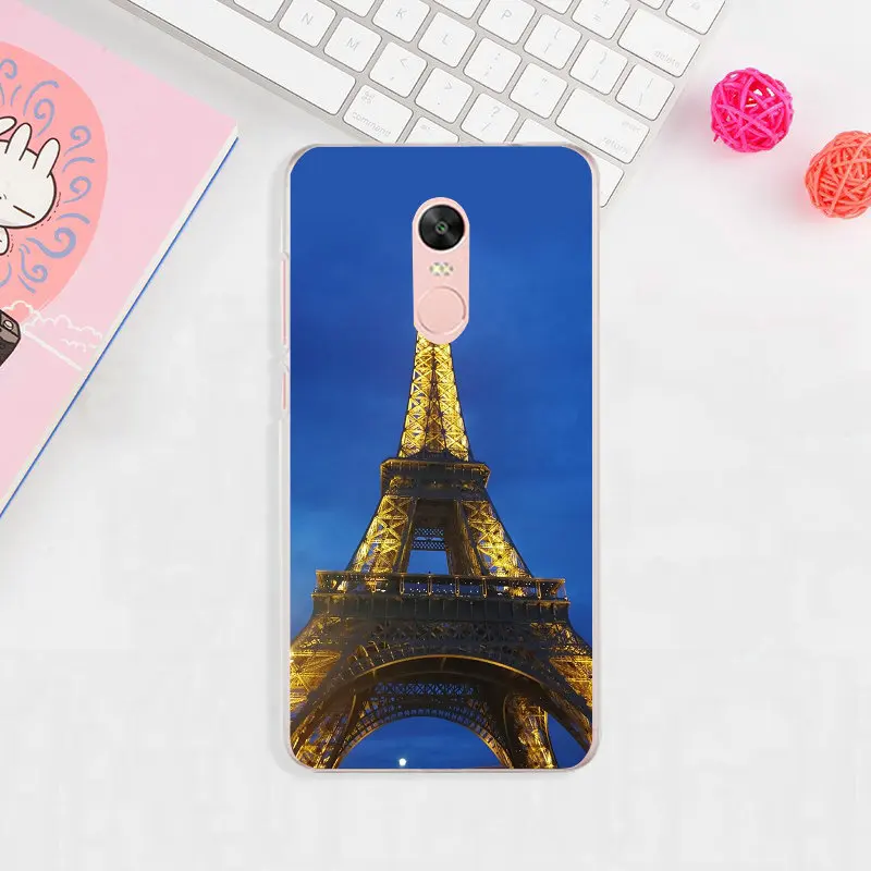 Бесплатная доставка Эйфелева башня боке Франция Paris для Xiaomi Redmi Mi Note 2 3 3S 4X 4A 5 6 5S 5A 8