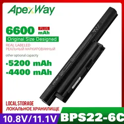 Apexway 4400 мАч аккумулятор для sony BPS22 VGP-BPS22 VGP-BPS22A для VAIO VPC-E1Z1E EA1Z1E EA27EC EA45FG/B VPC-EA1 EA16E EA1S