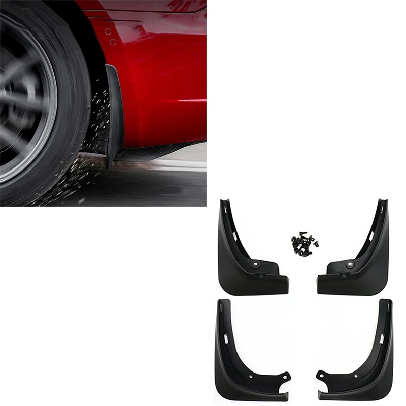 AL22 -for Tesla Model Y 2021 Car Mudflaps Mud Flaps Splash Guards Mudguards Flap Front Rear Fender Protector | Автомобили и
