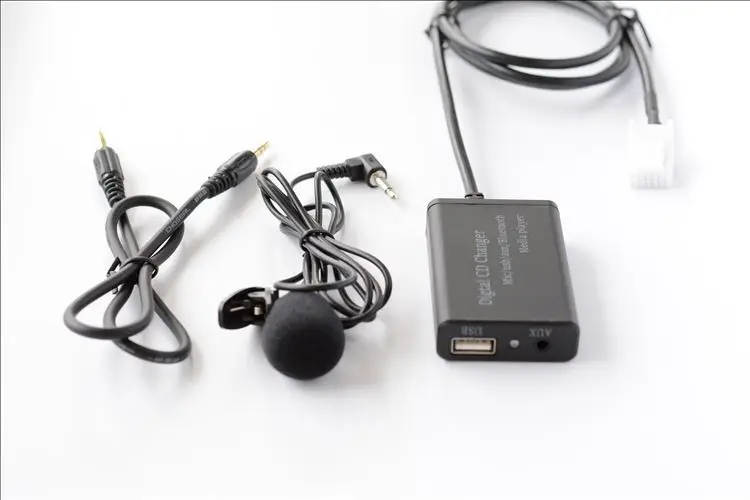 

12 Pin Auto Car Bluetooth Music Handsfree Kits MP3 AUX Adapter Interface USB Charging For Toyota Lexus Scion 2003-2011