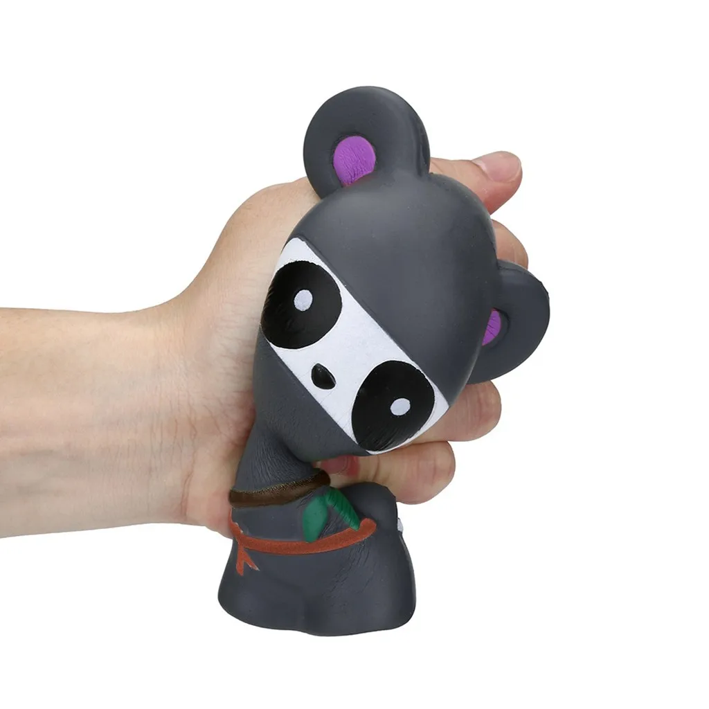 2 шт. Jumbo Squishies Ninja Panda& ninja Fox Ароматизированная медленно поднимающаяся сжимающая игрушка для снятия стресса для детей, мягкая игрушка для мальчиков